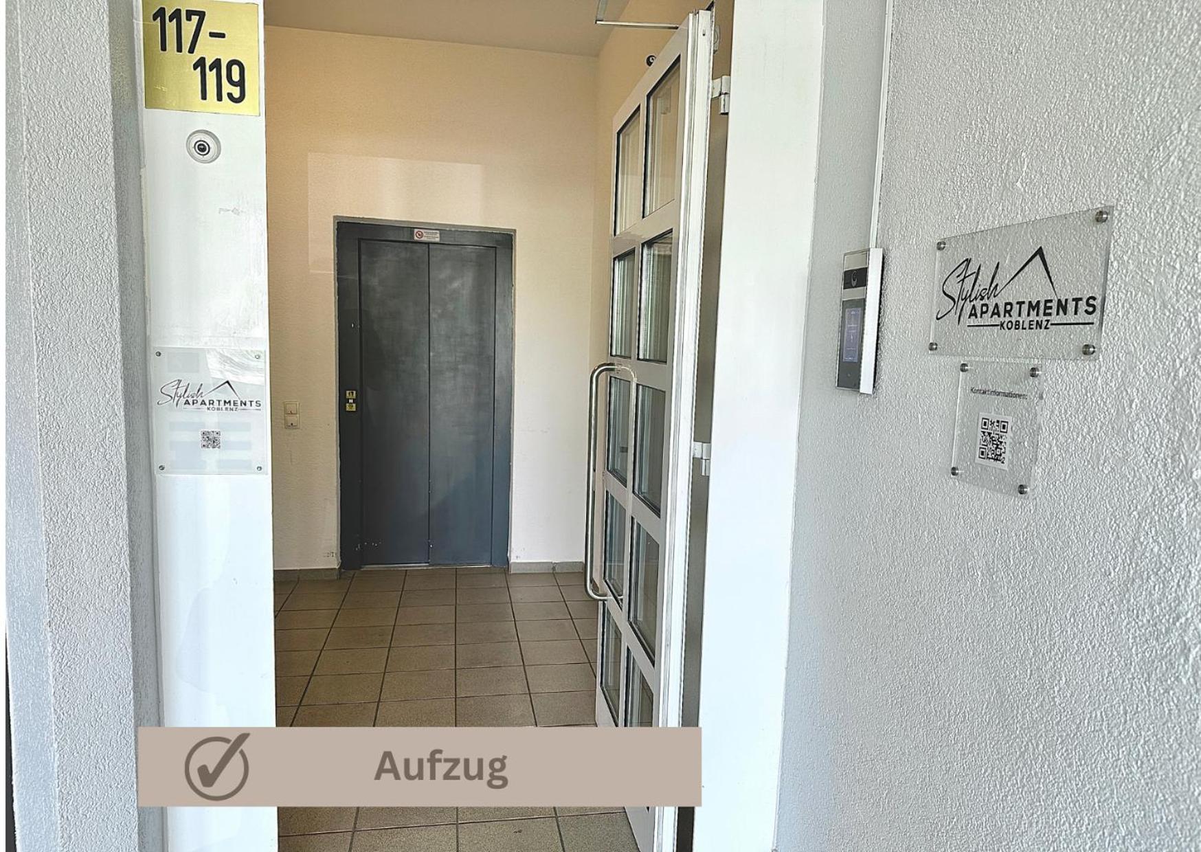 Special Apartment - Stadtnah, Balkon, Parkplatz, E-Ladestation, Gitterbox Fuer Fahrraeder, Fitnessstudio Koblenz  Exterior foto